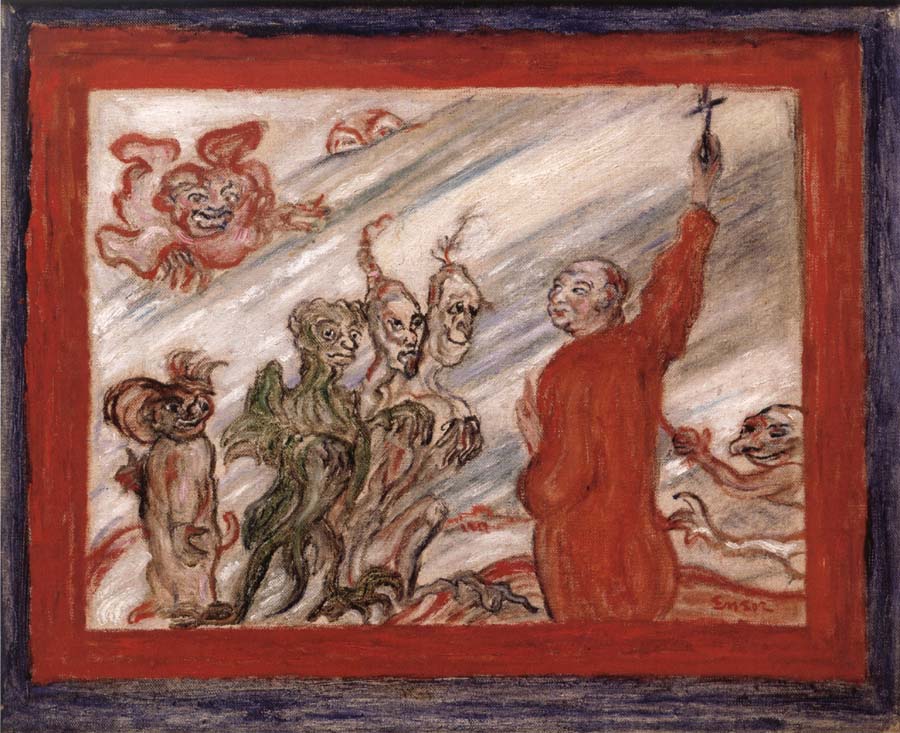 Devils Tormenting a Monk
